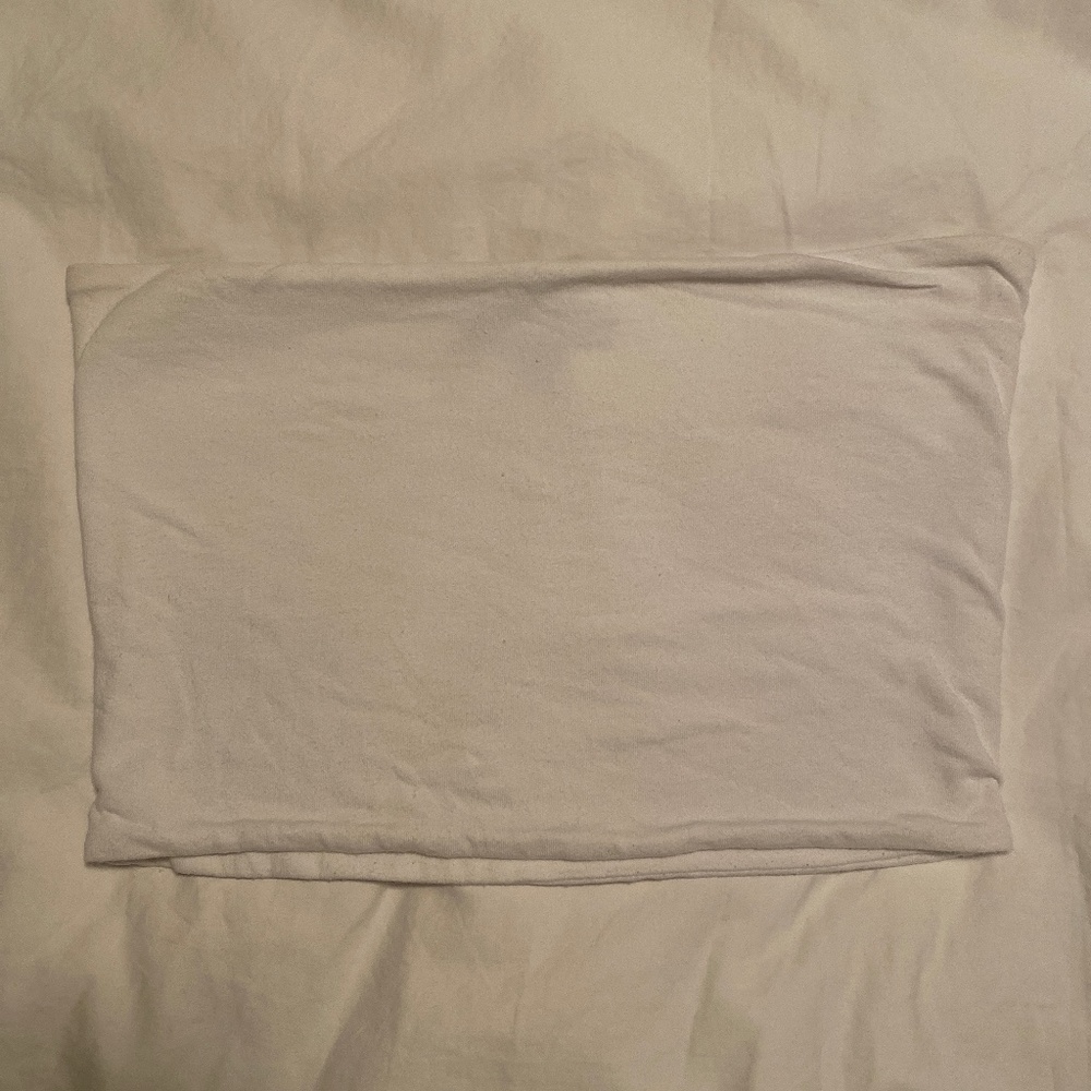 Topshop White Cropped Tube Top size US 4